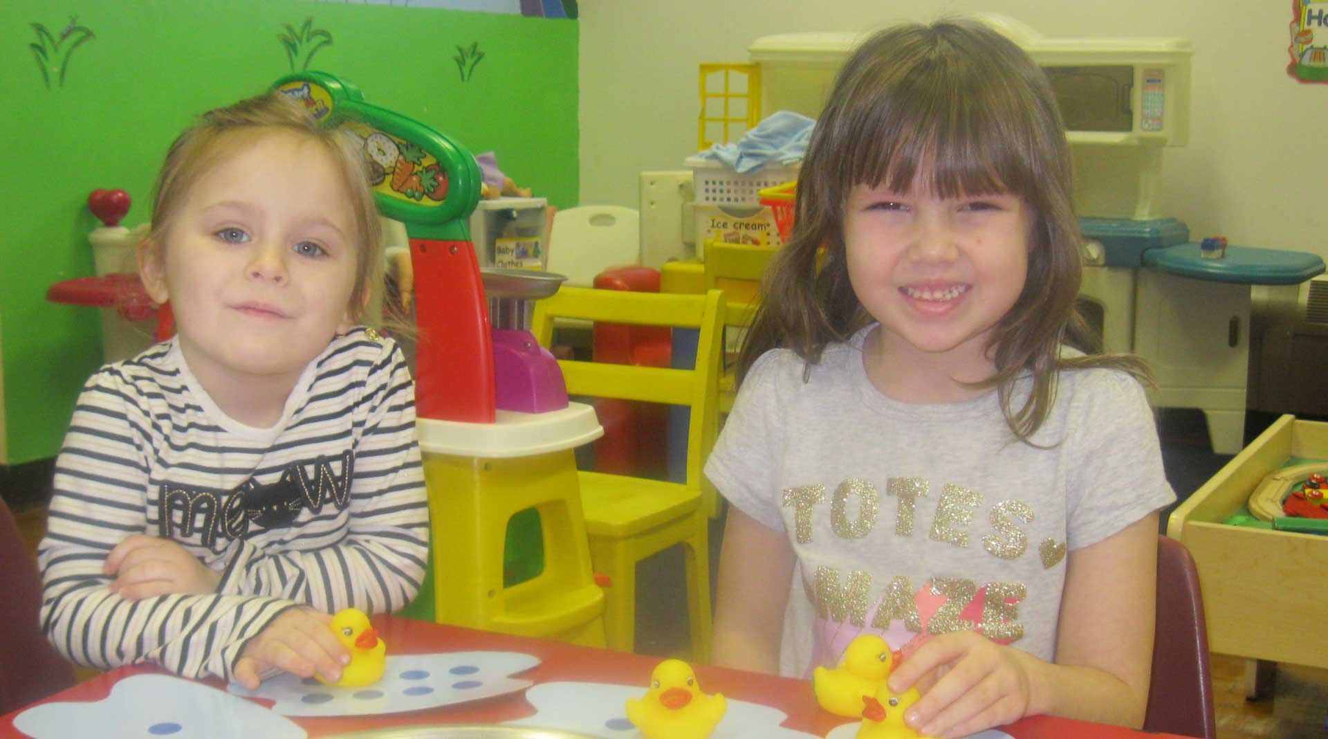 Two preschool girls 